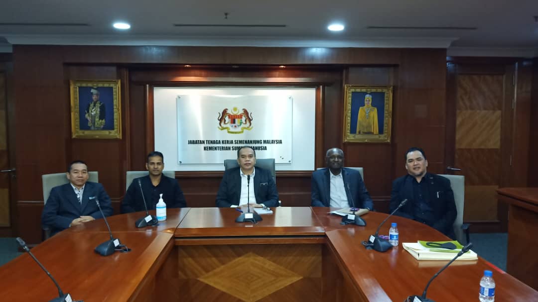 NUSPM representatives meeting at the Department of Labour Peninsular Malaysia