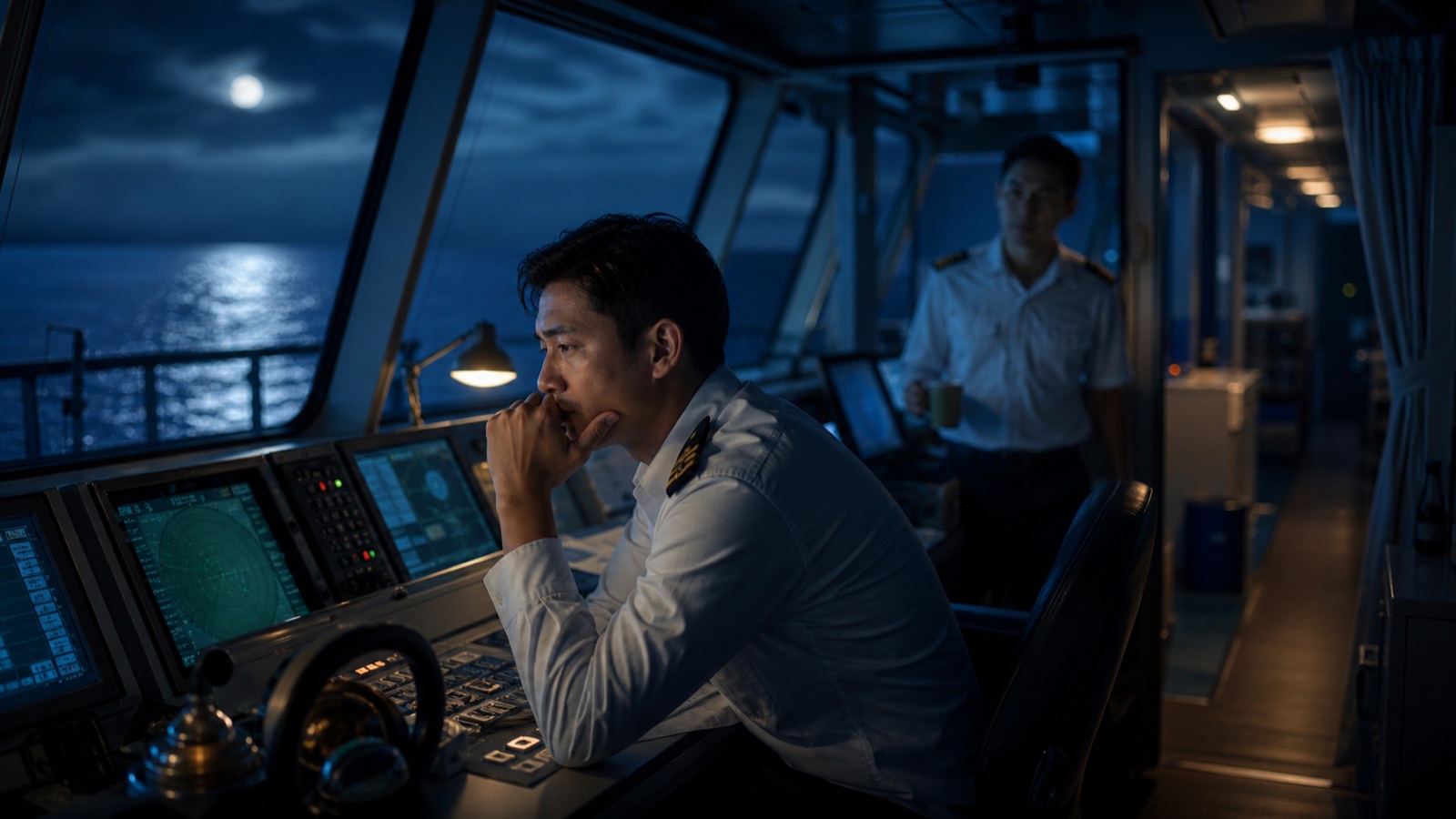 A night-watch officer recognising fatigue warning signs and requesting support before safety is affected.